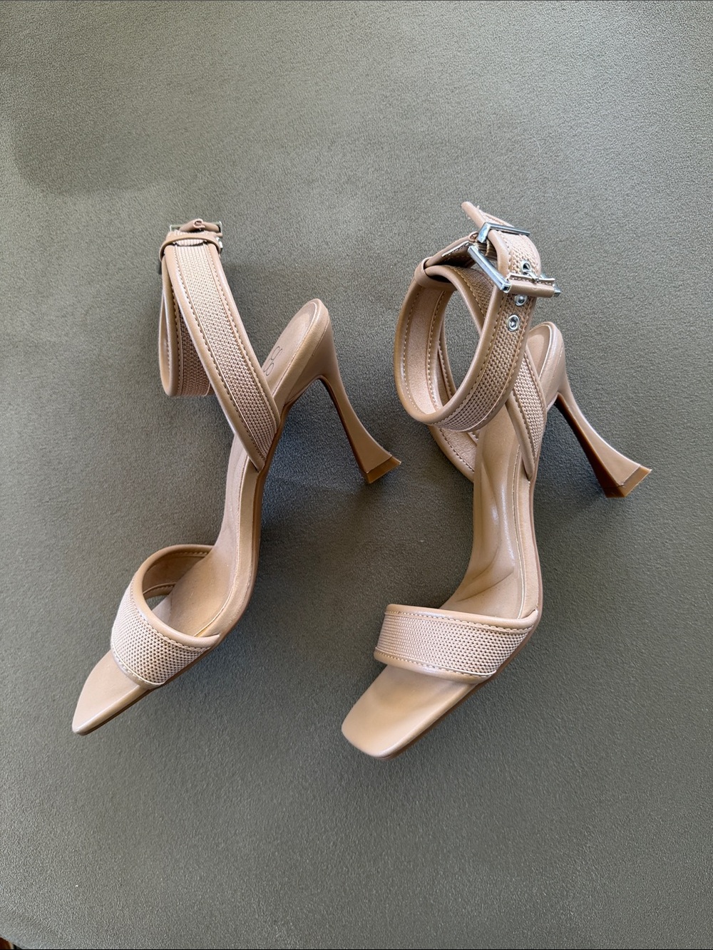 Cosy Island Nude Ankle-Strap High Heel Sandals